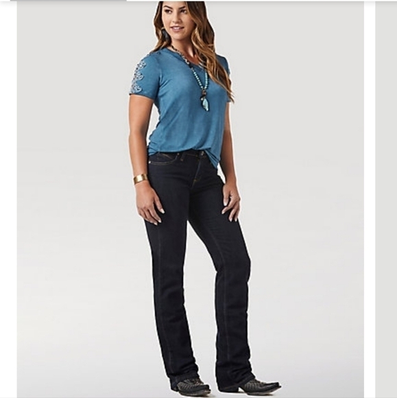 Wrangler Ultimate Riding Q-Baby Mid-Rise Jeans 5/6 × 29/30 ? - Picture 3 of 15